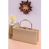 weem bag Elysara EB0470 | ÇİZGİLİ ÇUPRA ŞIK YAN TAŞLI SAPLI ABİYE ÇANTA