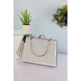 weem bag Elysara EB0715 | NEW YAPRAK GÖZ ALICI KARE KASA SAPLI ABİYE ÇANTA