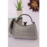 weem bag Elysara EB0751 | SİNDİRELLA ŞIK ÇİFT METAL SAPLI ABİYE ÇANTA