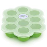 Weesprout dondurucu için kapaklı silikon tepsi, ev yapımı bebek maması, püre sebze ve meyve ve anne sütü yapmak için (BPA içermez ve FDA onaylı)