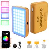 Weeylite RGB Kamera Işığı, Uygulama Kontrolü Küçük LED RGBW Video Işığı Çok Renkli Taşınabilir Fotoğraf Aydınlatması Dahili Pil Tip-C Şarjlı Mini Doldurma Işık Paneli DSLR Çekim Fotoğraf Çekimi için