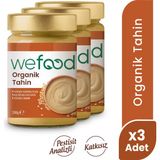 Wefood 8683347030750 Organik Tahin 300 gr 3'lü Yerli Susam Yüksek Magnezyum ve Kalsiyum Kaynağı