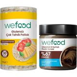 Wefood Çikolatalı Hurmalı Fındık Ezmesi 200 gr + Wefood Glutensiz Çok Tahıllı Patlak 100 gr
