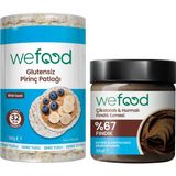 Wefood Çikolatalı Hurmalı Fındık Ezmesi 200 gr + Wefood Glutensiz Pirinç Patlağı 100 gr