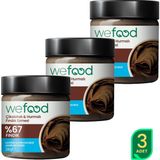 Wefood Çikolatalı Hurmalı Fındık Ezmesi 600 gr 3'lü Yüksek Protein ve Lif Özellikli Katkısız