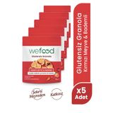 Wefood Glutensiz Granola Kırmızı Meyve & Bademli 60 gr 5'li