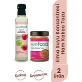 Wefood Ham Kakao Tozu 140 gr + Wefood Organik Elma Suyu Konsantresi 340 gr