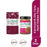 Wefood Ham Kakao Tozu 140 Gr+ Wefood Organik Karnıyarık Otu Tozu 200 gr
