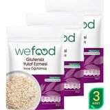 Wefood İnce Öğütülmüş Glutensiz Yulaf Ezmesi 300 gr 3'lü