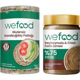 Wefood Keçiboynuzlu & Chialı Fıstık Ezmesi 300 G + Wefood Glutensiz Karabuğday Patlağı 100 gr