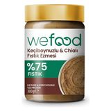 Wefood Keçiboynuzlu & Chialı Fıstık Ezmesi (300 Gr)