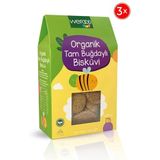 Wefood Kids Organik Tam Buğdaylı Bisküvi 55 gr 3'lü