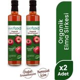 Wefood Organik Elma Sirkesi 500 ml 2'li Doğal Fermentasyon