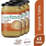 Wefood Organik Tahin 600 gr 3'lü Yerli Susam Lezzeti ile Zengin Kaynak 8683347033218