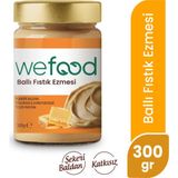 Wefood Şeker İlavesiz Ham Ballı Fıstık Ezmesi 300 gr (Fıstık Parçacıklı) 8682392174020