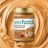 Wefood Süt Karamelli Fıstık Ezmesi 300 gr Atıştırmalık İçerik 1 Yaş ve Üzeri İçin Uygun