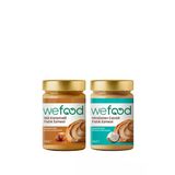 Wefood Süt Karamelli Fıstık Ezmesi 300 gr + Hindistan Cevizli Fıstık Ezmesi 300 gr