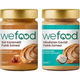Wefood Süt Karamelli Fıstık Ezmesi 300 gr + Wefood Hindistan Cevizli Fıstık Ezmesi 300 gr