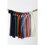 Wega Moda 12 Li Dağıtmalık Flamlı Tülbent Yazma Seti - 100X100 Cm, Pamuklu, 12 Farklı Renklerde Başörtüsü,