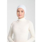 Wega Moda Düz Dikişli Penye Bone, %100 Pamuk Tesettür Bone, İç Bone, Arkadan Bağlama detaylı Düz Penye Bone