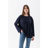Wega Moda Oversize Geniş Kol Kadın Tesettür T-Shirt Salaş Uzun Basic Tişört
