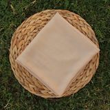 Wega Moda Wega Modadüz Renk Dikişli Tülbent, Oyalık Yazma, Düz India, Tülben, Oyalık Yazma. - 100 x 100 - Bej