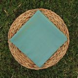 Wega Moda Wega Modadüz Renk Dikişli Tülbent, Oyalık Yazma, Düz India, Tülben, Oyalık Yazma. - 100 x 100 - Su Yeşili