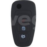 Wegna Almila Kontak Anahtar Kumanda Koruyucu Kilif Silikon Ford Transit-Mondeo-Focus-Ranger-C Max-S Max Siyah