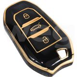 Wegna Mtxdpn Kontak Anahtar Kumanda Koruyucu Kilif Tpu Silikon Siyah Citroen C5 Aircross-C3-C4-C-Elysee