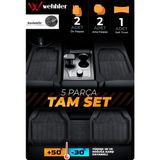 Wehhler Ford Focus Hb 2020 Kesilebilir-Havuzlu-Esnek Oto Paspas - Yok - Siyah