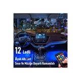 WEHHLER Hyundai Accent Milenyum Kasa 1999-2003 Ayak Altı LED 12'li RGB Sese Duyarlı Ambiyans Aydınlatma