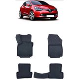 Wehhler Renault Clio 4 2013 5d Araca Özel Havuzlu Gerçek Kauçuk Kokusuz Paspas - Siyah