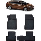 Wehhler Renault Megane 3 Stw 2016 5d Araca Özel Havuzlu Gerçek Kauçuk Kokusuz Paspas - Siyah