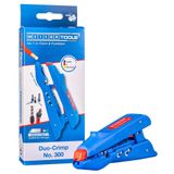 Weicon Duo-Crimp No. 300 | 3 in 1 Abisolierer & kıvırma kerpeteni, | kablo sıyırıcı için Crimpfunktion sıkma kovanları 0,5 – 6 mm² | pensesi kesici | TÜV | Mavi/Kırmızı |% 100 Made in Germany