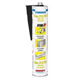 Weicon Flex 310 PU Poliüretan | 300 ml | Siyah | Ahşap, metal vb. İçin montaj yapıştırıcısı ve dolgu macunu