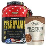 Weider Premium Hydro Whey Protein Tozu 2300 Gr + Clean Powders Protein Granola Kombinasyonu Aromasiz