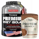 Weider Premium Whey Isolate 2300 Gr + Clean Powders Protein Granola Kombinasyonu Aromasiz