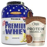 Weider Premium Whey Protein Tozu 2300 Gr + Clean Powders Protein Granola Kombinasyonu Aromasiz