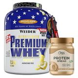 Weider Premium Whey Protein Tozu 2300 Gr + Clean Powders Protein Spread Fındık Kreması Kombinasyonu Aromasiz