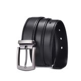 Weifert Erkek Elbise Kemeri Kot için Siyah Deri Kemerler, Siyah, (Fits Waist 30")