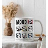 Weiler Riger Mood Of The Day Sevimli Panda Karakter Premium 330ML WR-PD101 - Hediye Porselen Kupa Bardak