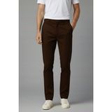 Wekame Erkek Regular Fit Rahat Kesim Keten Pantolon - Kahverengi - 32