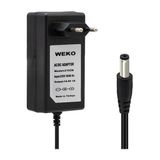 Weko 14.4 Volt - 1 Amper 5.5*2.5 Uçlu Plastik Işıklı Kasa Priz Tip Adaptör