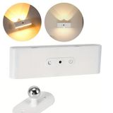 Weko Ledx SK-BD188F Çift Yönlü Hareket Sensörlü Dekoratif Şarjlı Duvar Aplik 2 Mercekli 15 Smd Ledli 3000K-4000K-6500K