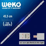 Weko Lg 47 V14 Drt Rev0.2 1 R2-Type Wk-85 45.5 cm 4 Ledli Tv Led Bar