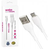 Weko WK-22017 USB To Micro USB Telefon Şarj Kablosu - Beyaz