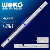 Weko WK-47 Arçelik_49_ZJC60600-AA_12X6_2121C_6S1P P81.5 REV.V0 - 47.4 cm 6 Ledli TV Bar