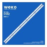 Weko WKSET-6052 36863X2 CRH-K32K6003030T02066CJ-REV1.5 W LB800 DX 2 Adet TV Led Bar