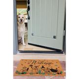 Welcome, Balkabağı, köpek cinsleri, Köpek desenli Kapı Önü Paspası, ev eşyası paspas, uzun ömürlü