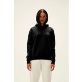Welcome Hoodie Siyah Baskılı Kapüşonlu Kadın Sweatshirt